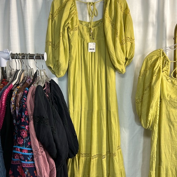 Free People All the Attitude Maxi Dress in Dried Moss - Picture 5 of 9